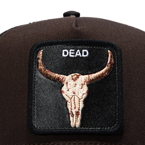 Goorin Bros Dead Skull Adjustable Snapback Trucker Hat - Brown, Black Goorin Bros