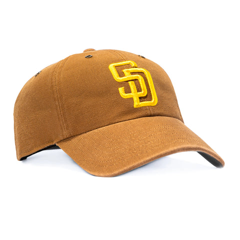 47 Brand x Carhartt Cleanup San Diego Padres Adjustable Hat - Brown 47 Brand