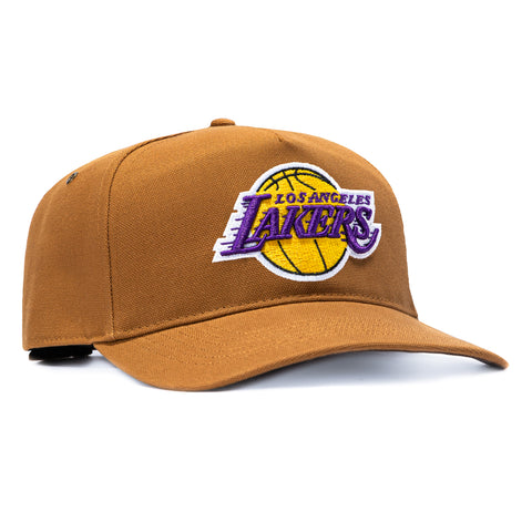 47 Brand x Carhartt Hitch Los Angeles Lakers Adjustable Snapback Hat - Brown 47 Brand