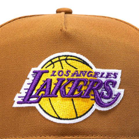 47 Brand x Carhartt Hitch Los Angeles Lakers Adjustable Snapback Hat - Brown 47 Brand