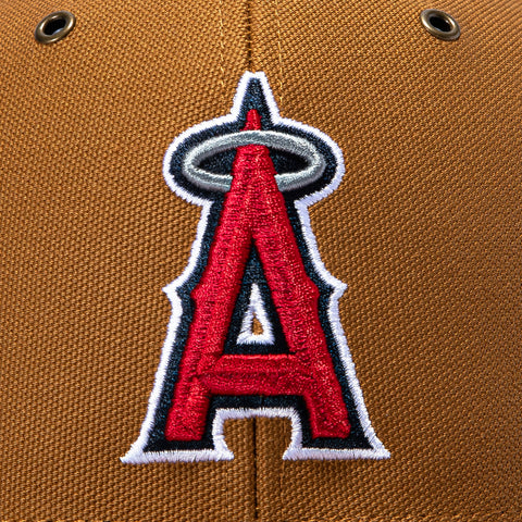 47 Brand x Carhartt Trucker Los Angeles Angels Adjustable Snapback Hat - Brown 47 Brand