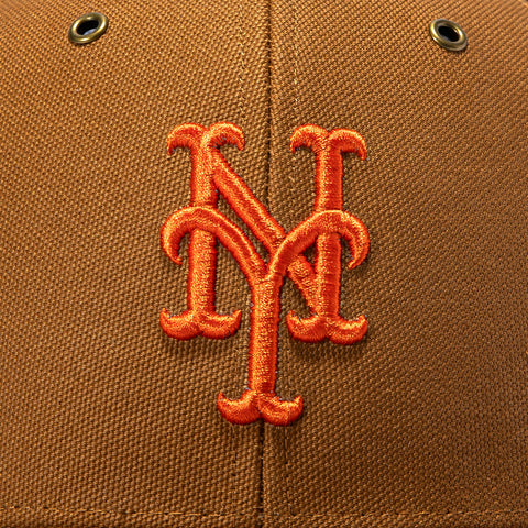 47 Brand x Carhartt Trucker New York Mets Adjustable Snapback Hat - Brown 47 Brand