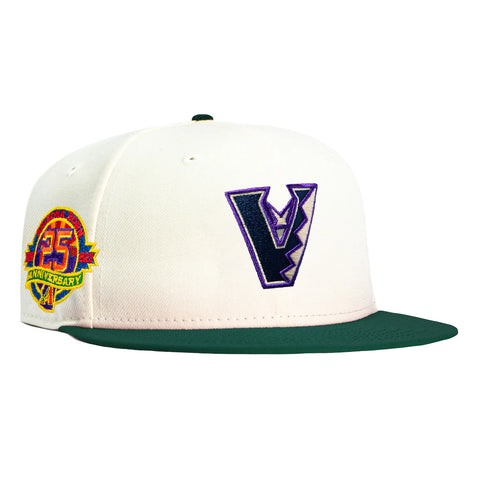 New Era 59Fifty Arizona Diamondbacks 25th Anniversary Patch Upside Down Hat - White, Green New Era