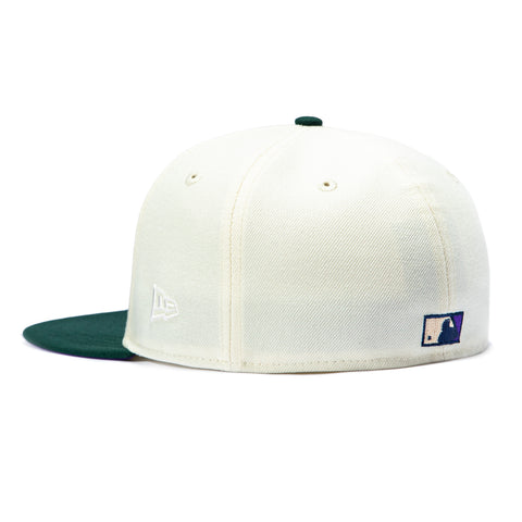 New Era 59Fifty Arizona Diamondbacks 25th Anniversary Patch Upside Down Hat - White, Green New Era