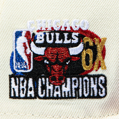 BASS SHUN 2TONE BULLS 6X CHAMP WHT/RED New Era