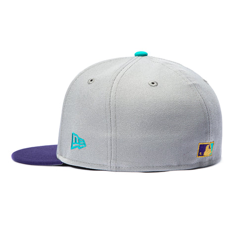 New Era 59Fifty Los Angeles Dodgers 1978 World Series Patch Hat - Grey, Purple, Metallic Gold, Teal New Era