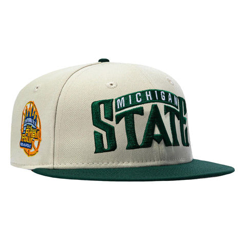 NCAA 2TONE MSU FF00 WORD WHT/GRN New Era