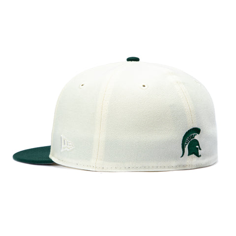 NCAA 2TONE MSU FF00 WORD WHT/GRN New Era