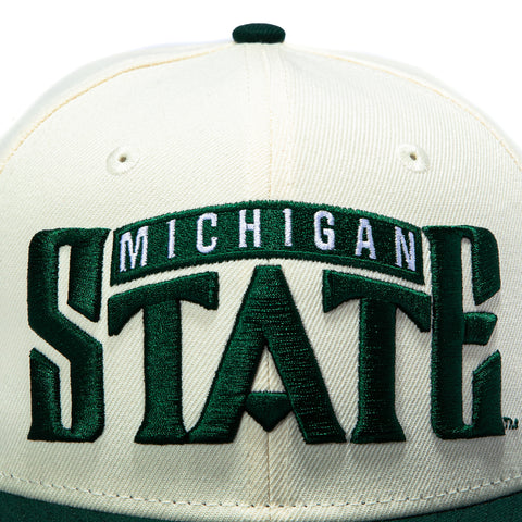 NCAA 2TONE MSU FF00 WORD WHT/GRN New Era