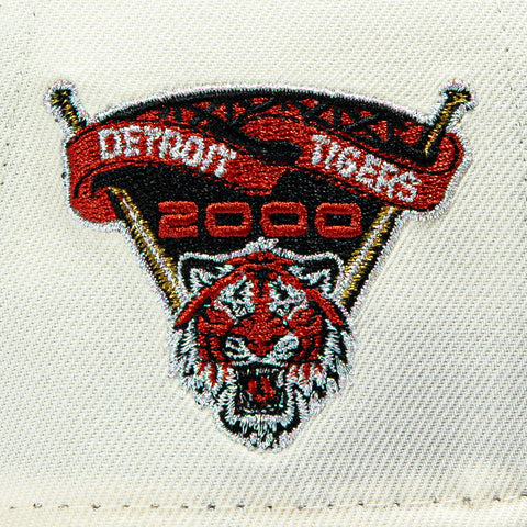 New Era 9Forty A-Frame Rose Detroit Tigers 2000 Inaugural Patch Snapback Hat - White, Black New Era