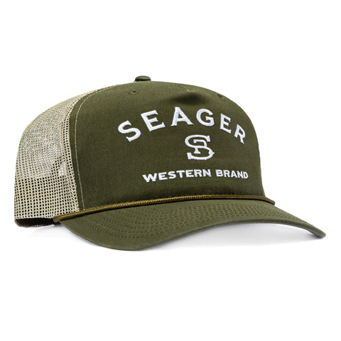 SEAG BRANDED SNAPBACK TRUCKER OLV SN Seager