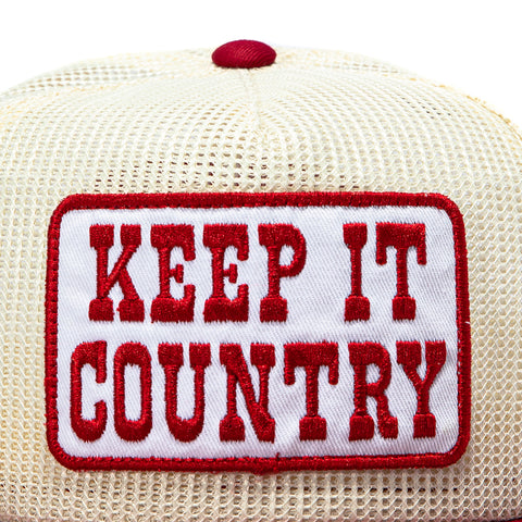 SEAG KEEP IT COUNTRY MESH TRUCKER RED SN Seager