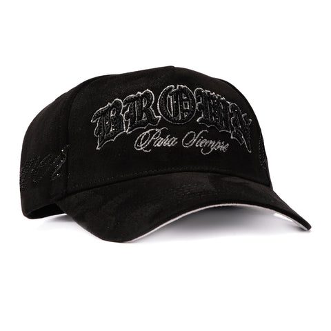 Sworn To Us Brown Bag Para Siempre Suede Snapback Hat - Black Sworn To Us