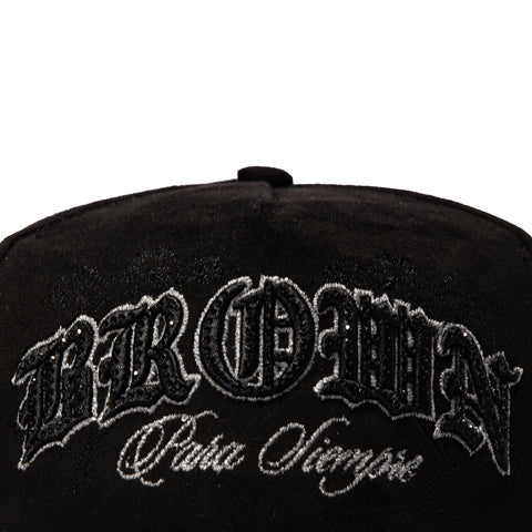 Sworn To Us Brown Bag Para Siempre Suede Snapback Hat - Black Sworn To Us