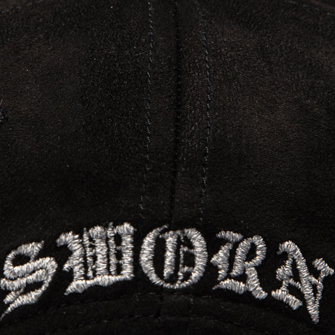 Sworn To Us Brown Bag Para Siempre Suede Snapback Hat - Black Sworn To Us
