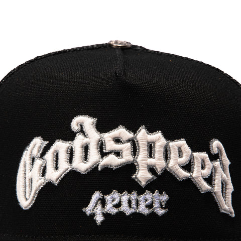 Godspeed Forever Trucker Snapback Hat - Black Godspeed