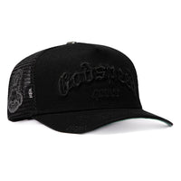 Godspeed Forever Trucker Snapback Hat - Black, Black Godspeed