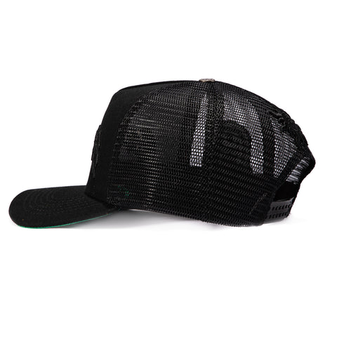 Godspeed Forever Trucker Snapback Hat - Black, Black Godspeed