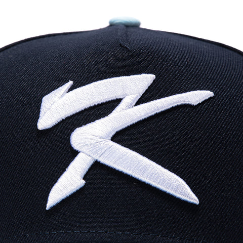New Era 9Forty A-Frame Korea World Baseball Classic Korea Flag Patch Snapback Hat - Navy, Light Blue New Era