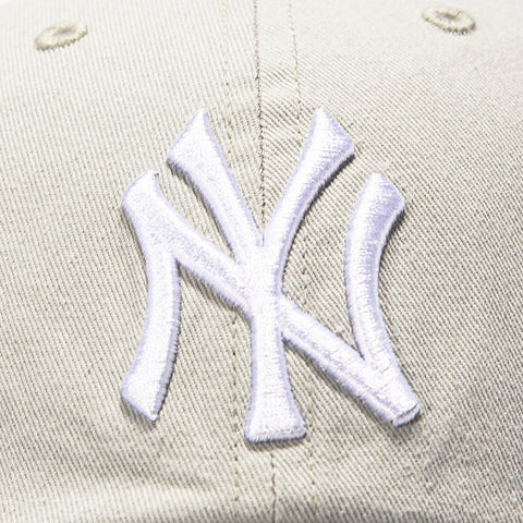 47 Brand New York Yankees Cleanup Adjustable Hat - Gray, White 47 Brand