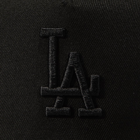 New Era 9Fifty A-Frame Los Angeles Dodgers Snapback Hat - Black, Black New Era