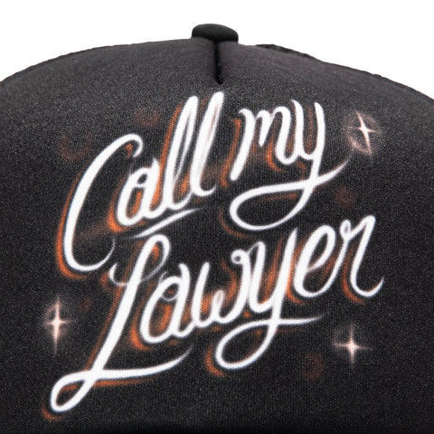 Market Studios Call My Lawyer Trucker Snapback Hat - Black Market Studios