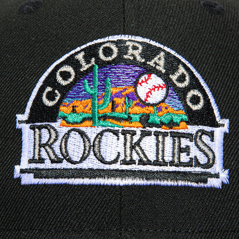New Era 59Fifty Colorado Rockies 2026 Arizona Spring Training Cactus League Patch Hat - Black, Purple New Era