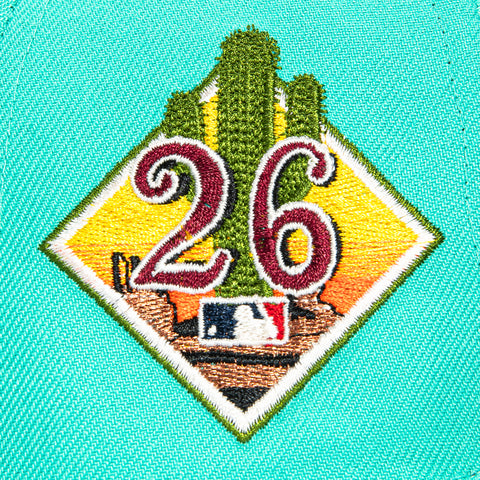 New Era 59Fifty Arizona Diamondbacks 2026 Arizona Spring Training Patch D Hat - Mint, Black New Era