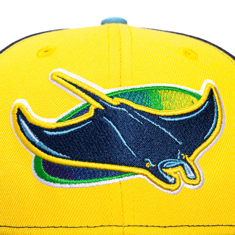 New Era 59Fifty Tampa Bay Rays 2026 Spring Training Patch Alternate Rail Hat - Gold, Light Navy New Era