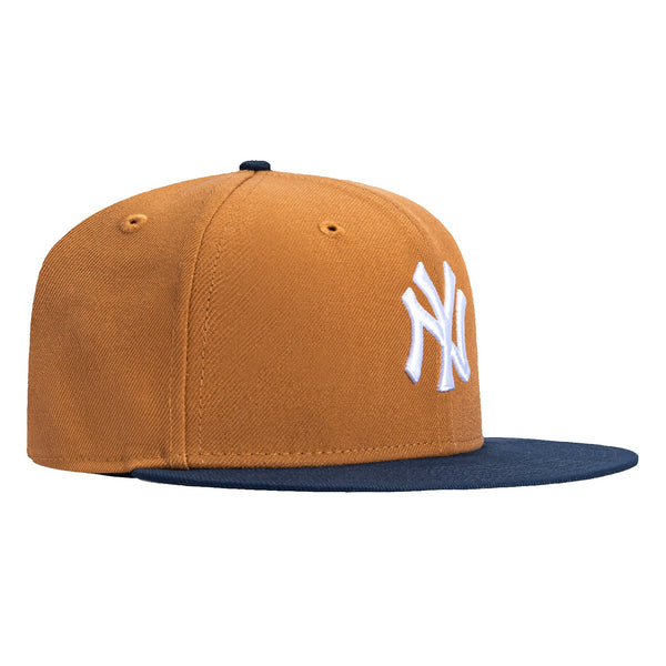 New Era 59Fifty New York Yankees Hat - Khaki, Navy – Hat Club