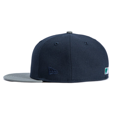 New Era 59Fifty Seattle Mariners Ichiro 2025 Hall of Fame Patch Hat - Navy, Storm Grey New Era