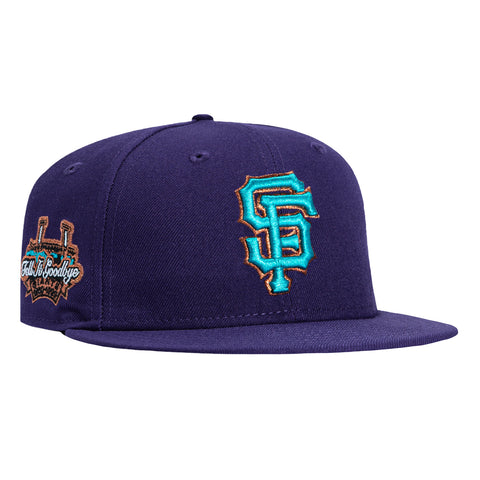 New Era 59Fifty San Francisco Giants Tell It Goodbye Patch Hat - Purple, Teal, Metallic Copper New Era