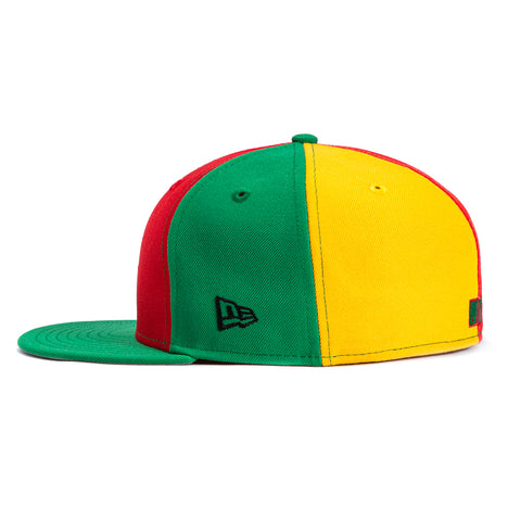 New Era 59Fifty New York Yankees 1999 World Series Patch Pinwheel Hat - Gold, Red, Green, Navy, Purple New Era