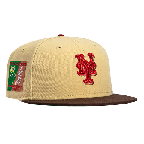New Era 59Fifty New York Mets 40th Anniversary Stadium Patch Hat - Khaki, Brown, Red New Era