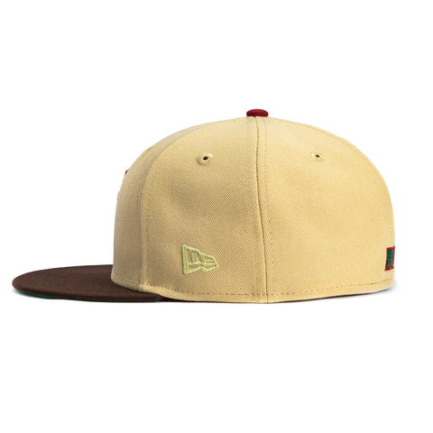 New Era 59Fifty New York Mets 40th Anniversary Stadium Patch Hat - Khaki, Brown, Red New Era