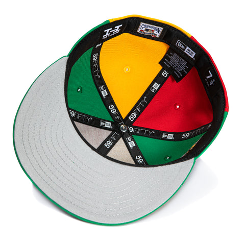 New Era 59Fifty New York Yankees 1999 World Series Patch Pinwheel Hat - Gold, Red, Green, Navy, Purple New Era