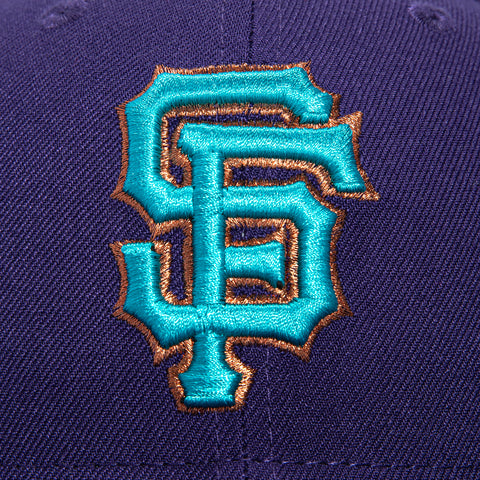New Era 59Fifty San Francisco Giants Tell It Goodbye Patch Hat - Purple, Teal, Metallic Copper New Era