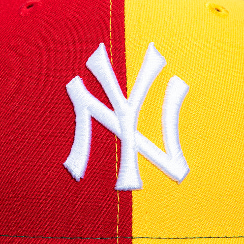 New Era 59Fifty New York Yankees 1999 World Series Patch Pinwheel Hat - Gold, Red, Green, Navy, Purple New Era