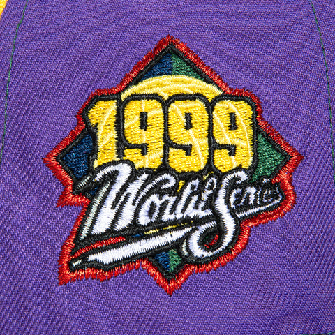 New Era 59Fifty New York Yankees 1999 World Series Patch Pinwheel Hat - Gold, Red, Green, Navy, Purple New Era
