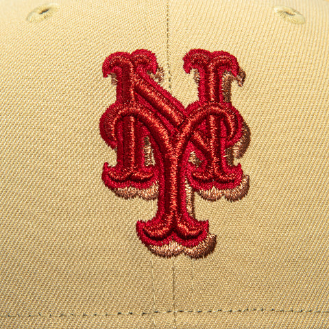 New Era 59Fifty New York Mets 40th Anniversary Stadium Patch Hat - Khaki, Brown, Red New Era