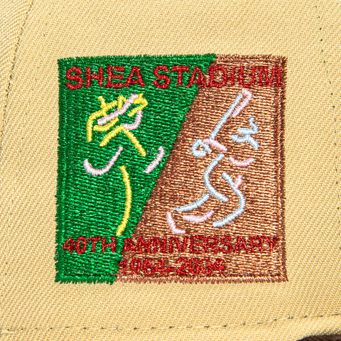 New Era 59Fifty New York Mets 40th Anniversary Stadium Patch Hat - Khaki, Brown, Red New Era