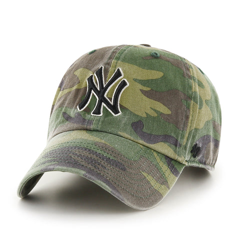 47 Brand New York Yankees Cleanup Adjustable Hat - Camo – Hat Club