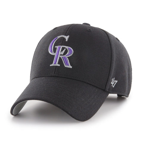 47 Brand Colorado Rockies MVP Adjustable Hat - Black