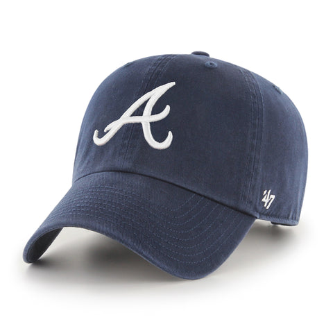 47 Brand Atlanta Braves Cleanup Adjustable Hat - Navy