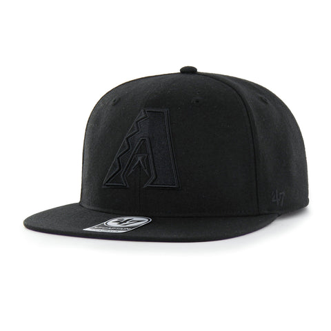 47 Brand Sureshot Captain Arizona Diamondbacks 2001 World Series Patch Snapback Hat - Black, Black