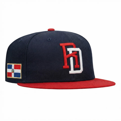 Pre-order New Era 9Fifty Youth Dominican Republic 2026 World Baseball Classic Dominican Republic Flag Patch Snapback Hat - Royal, Red New Era