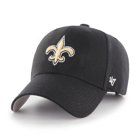47 Brand New Orleans Saints MVP Adjustable Hat - Black, White