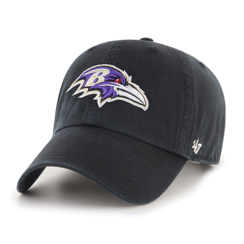 47 Brand Baltimore Ravens Cleanup Adjustable Hat - Black