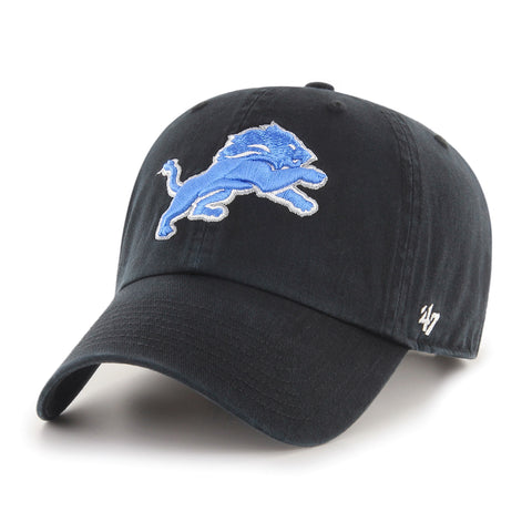47 Brand Detroit Lions Cleanup Adjustable Hat - Black