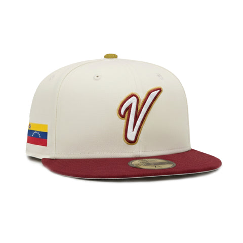 Pre-order New Era 59Fifty Venezuela WBC 2026 Hat - White, Cardinal New Era